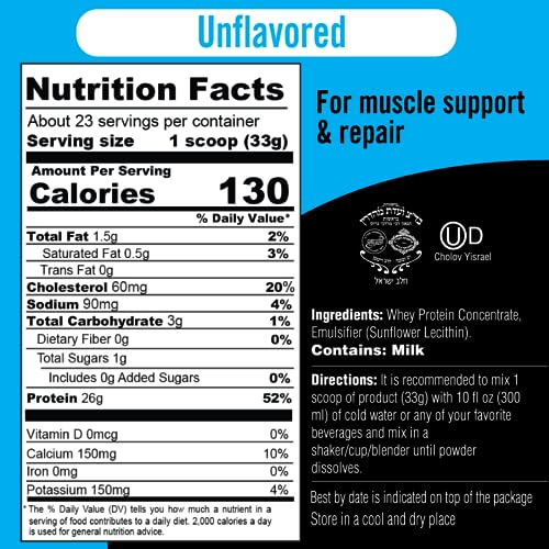 Wild Strawberry Flavored Whey Protein Powder, 25g Protein, 1.65lb I880220