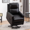 Light Camel Fabric Power Lift Recliner Chair with Massage and Heat G80844
