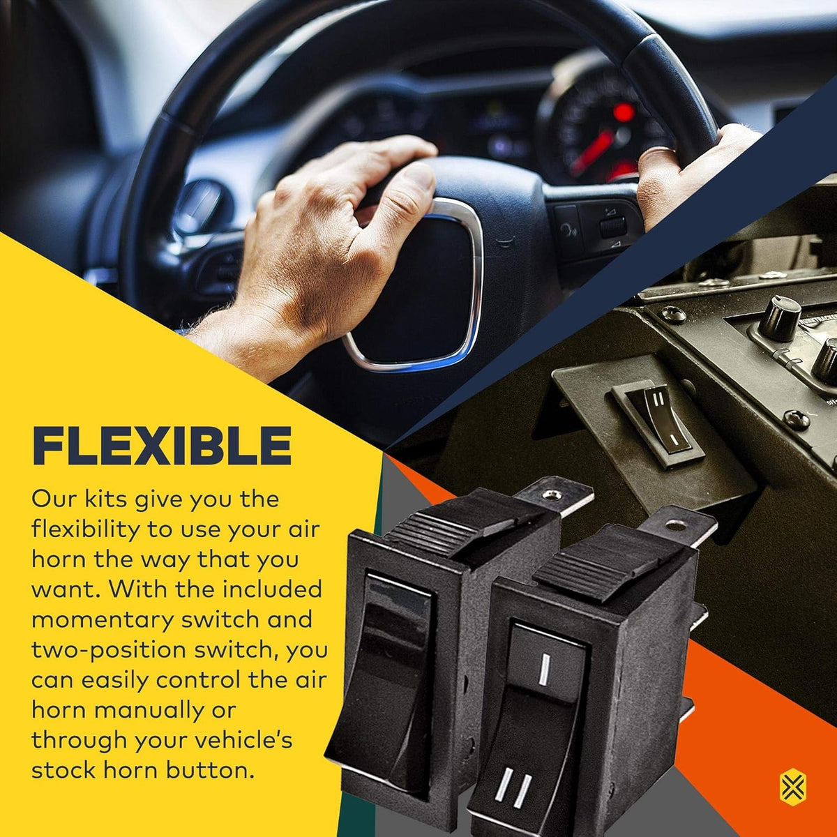 12V 100W Electric Air Horn Kit L40582