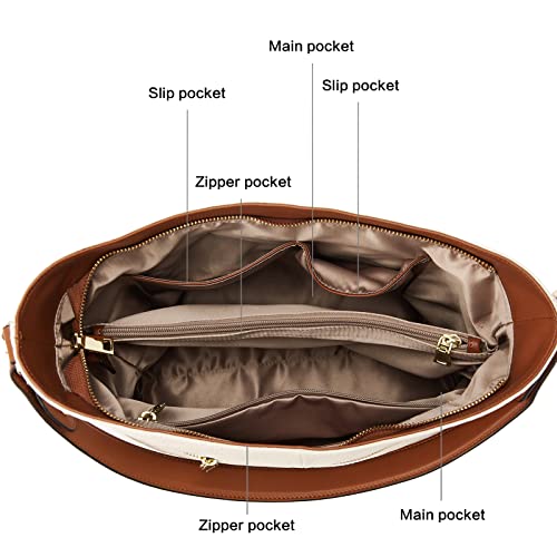 Brown Leather Hobo Shoulder Bag T95553