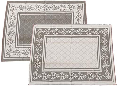Reversible Outdoor Patio RV Mat 9ft. x 12ft. Brown M665833