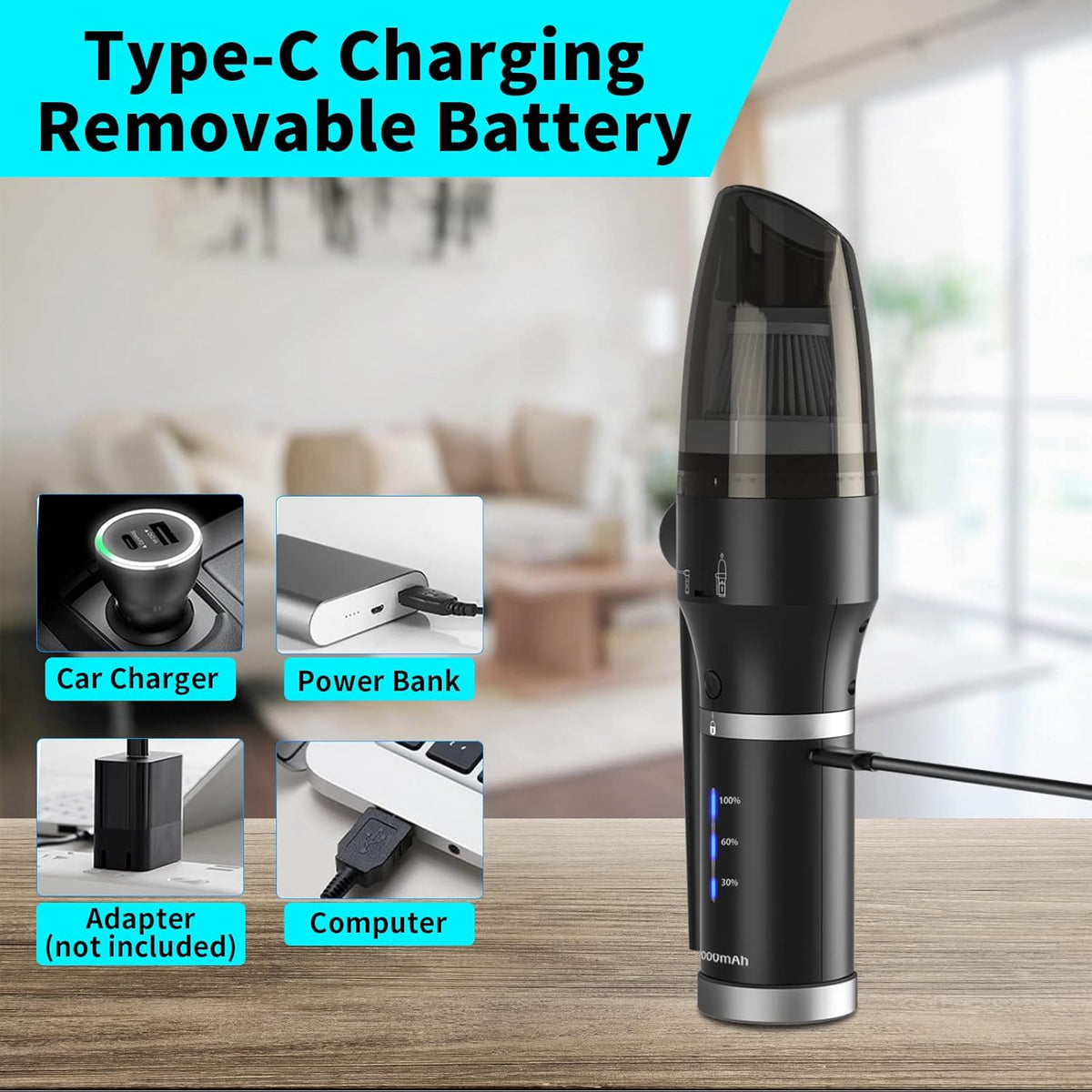 3 in 1 Cordless Compressed Air Duster & Vacuum G2382