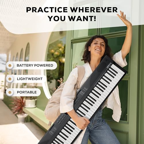 88 Key Keyboard Piano with 480 Sounds, Speakers, USB MIDI, Carry-Bag, Stand, Headphones, Pedal O307067