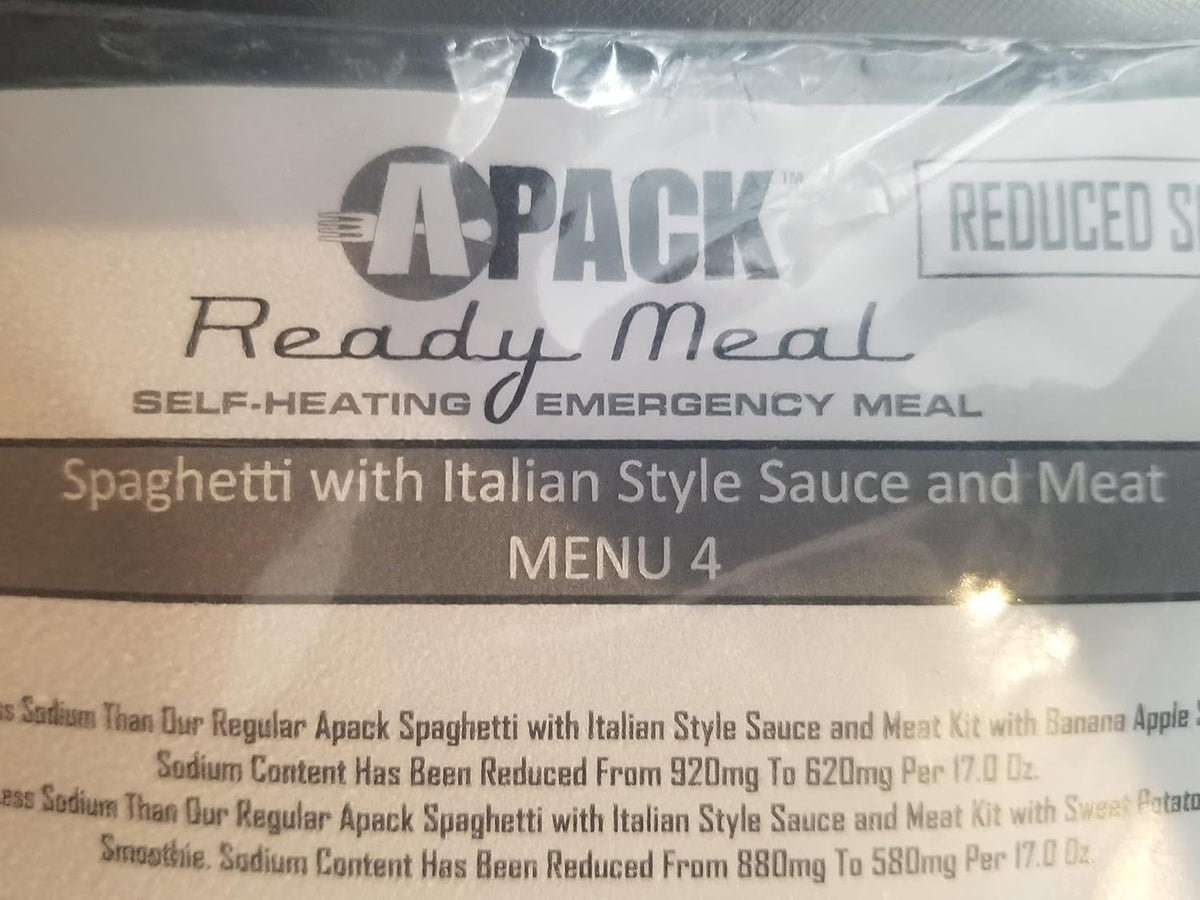4 Cases of 12 entrees Self-Heating Full Meal O1931