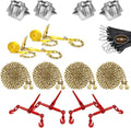 68 Pieces 5/16 Inch Grade 70 Chain Flatbed Tie Down Kit B413641
