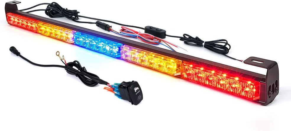 30 Inch LED Chase Strobe Light Bar with Turn Signal Brake Reverse Lights F944326