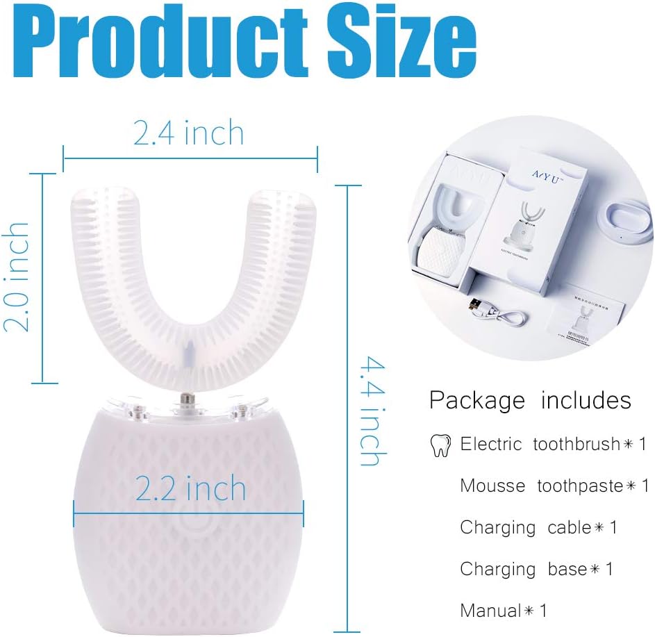 U Shaped Automatic Toothbrush with Wireless Charging Q885