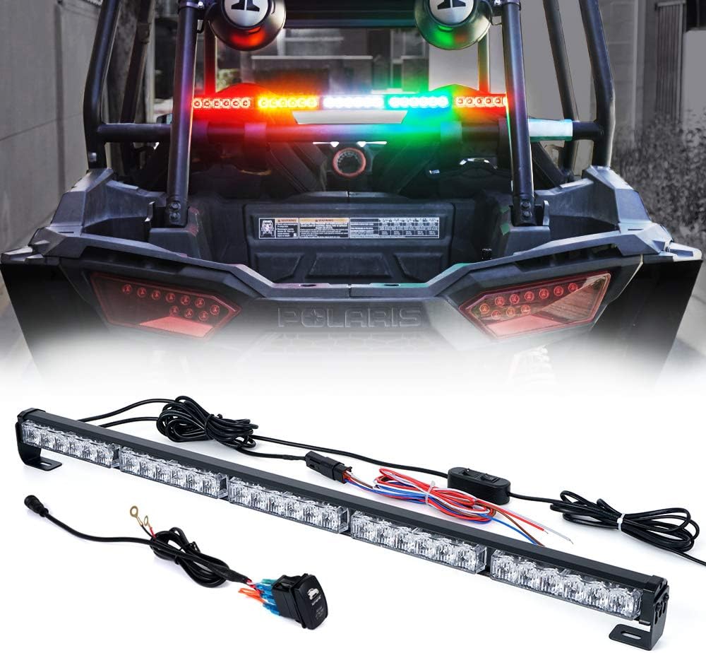 30 Inch LED Chase Strobe Light Bar with Turn Signal Brake Reverse Lights F944326