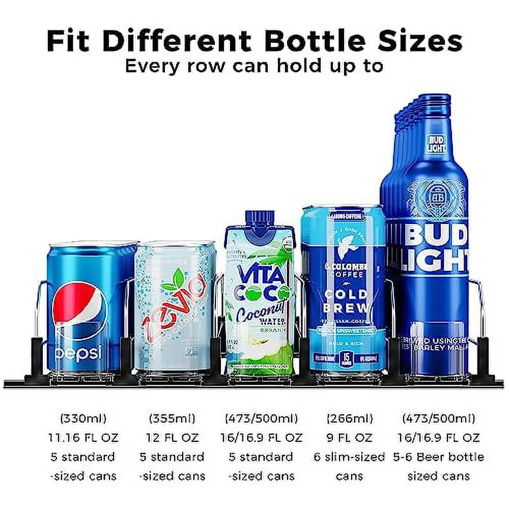 Black 5 Rows Drink Organizer L36665