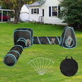 4 in 1 Outdoor Cat Tent with Tunnel, Total Length 9.45FT L407742