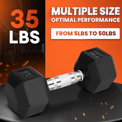 Chrome Hex Dumbbells 5-50 LBS Single N28987
