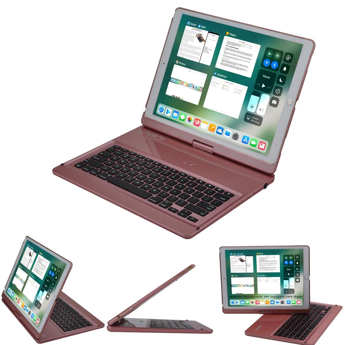 iPad Pro 12.9 Keyboard Case 360 Rotatable Wireless H3763