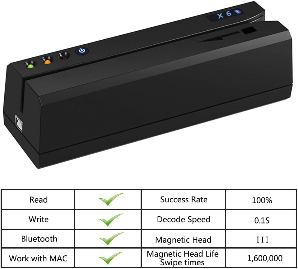 Bluetooth 4.1 Card Reader Writer Encoder F7271