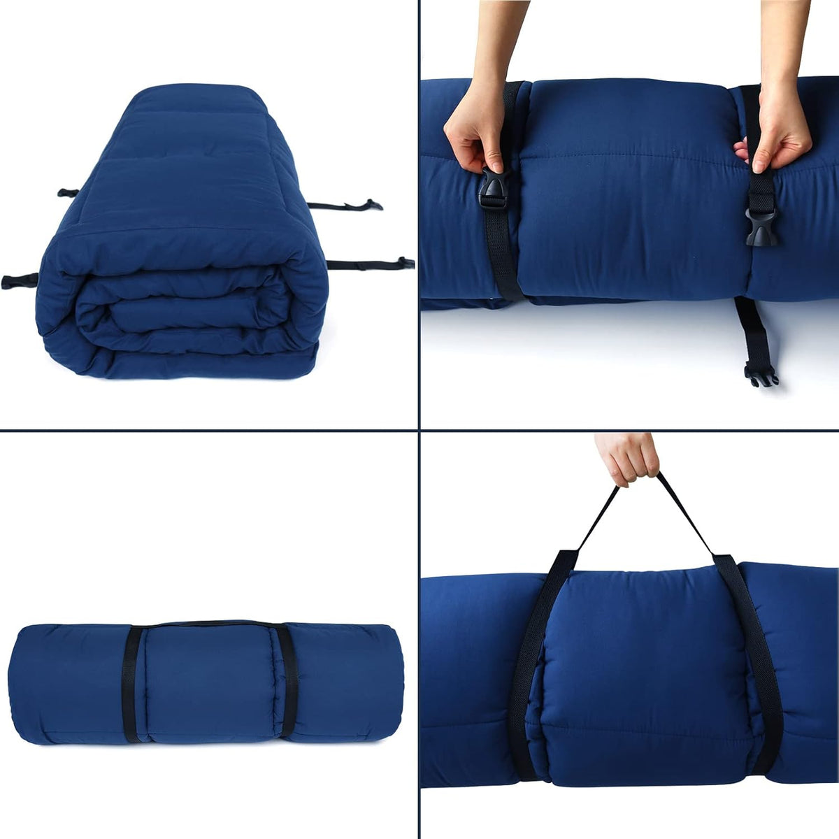Navy Cot Mattress Topper 2 Pack X5943