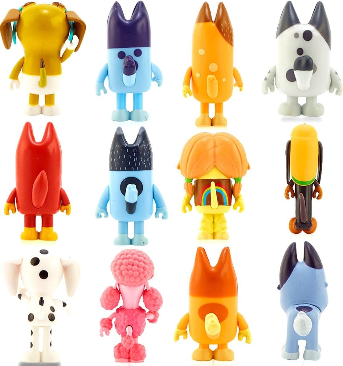 Bluey Toys 12-Pack 2-3.5 Inch Action Figurines Set E2741