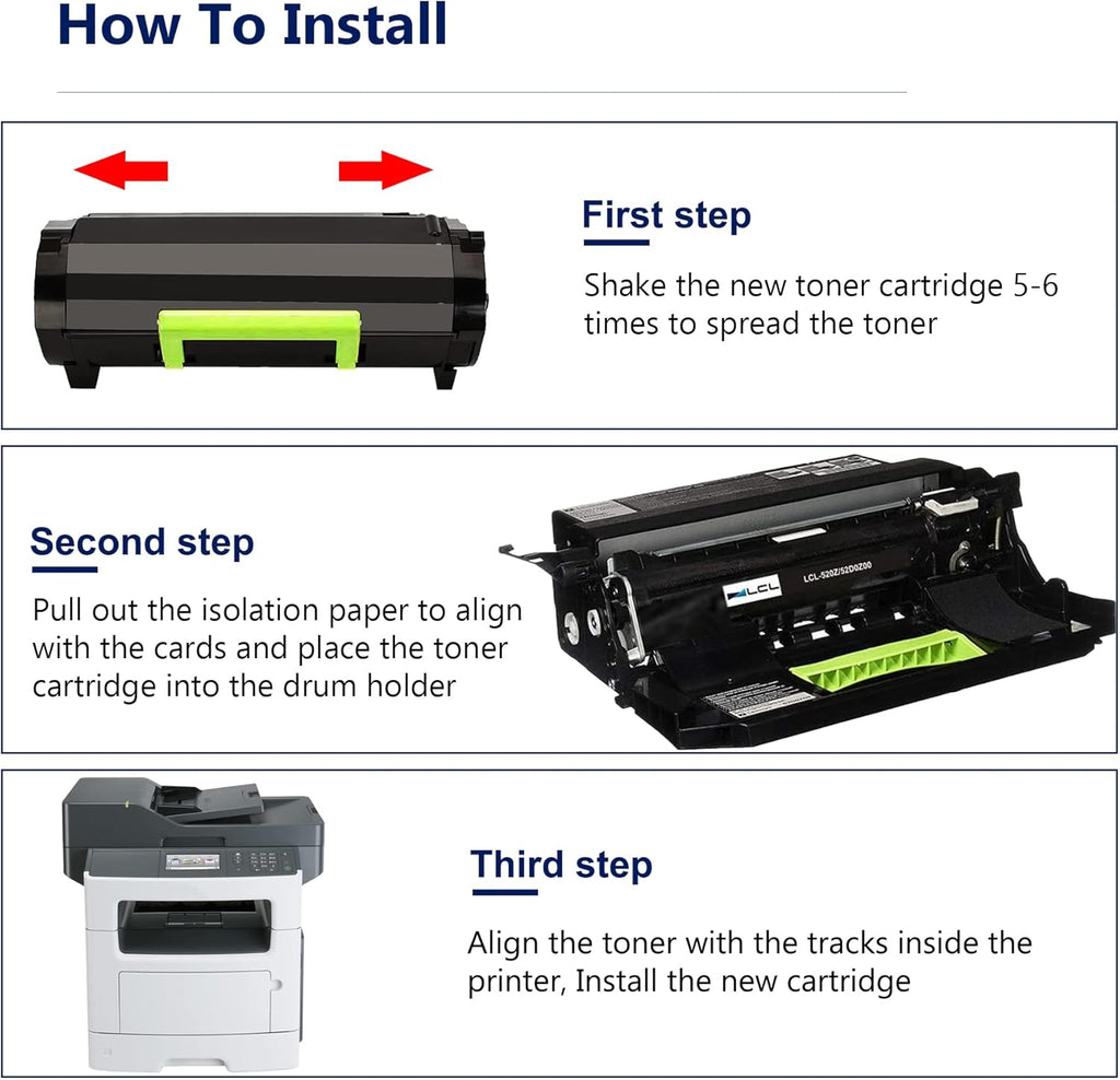 Black 2 Pack Toner Cartridges L98619