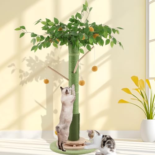 45 Inch Tall Cat Scratching Post with Sisal Rope A537