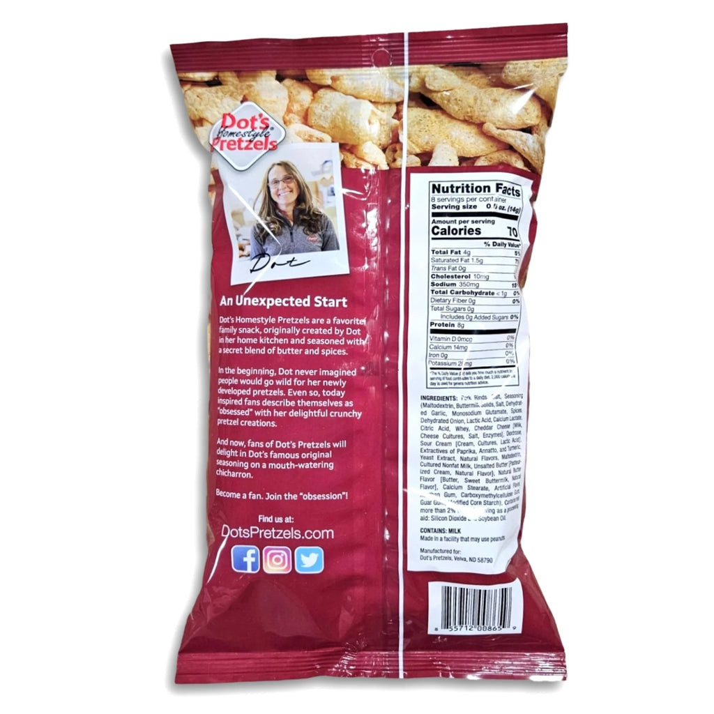 Original Seasoned Fried Pork Rinds Value Pack, 4 Ounce Bag, Pack of 3 P720179