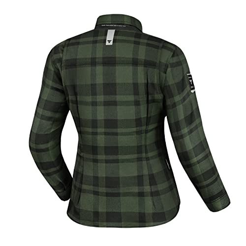 Armored Plaid Biker Flannel Jacket K381
