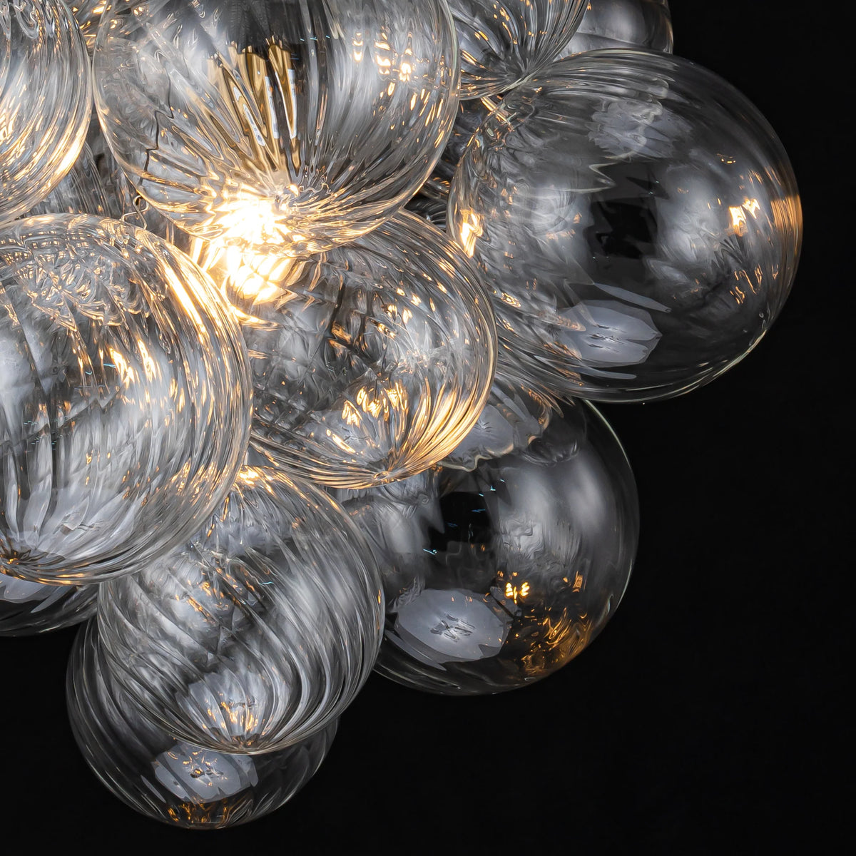 1-Light Dimmable Glass Globe Chandelier A852563