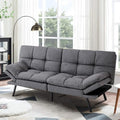 Black Memory Foam Futon Sofa Bed B7406