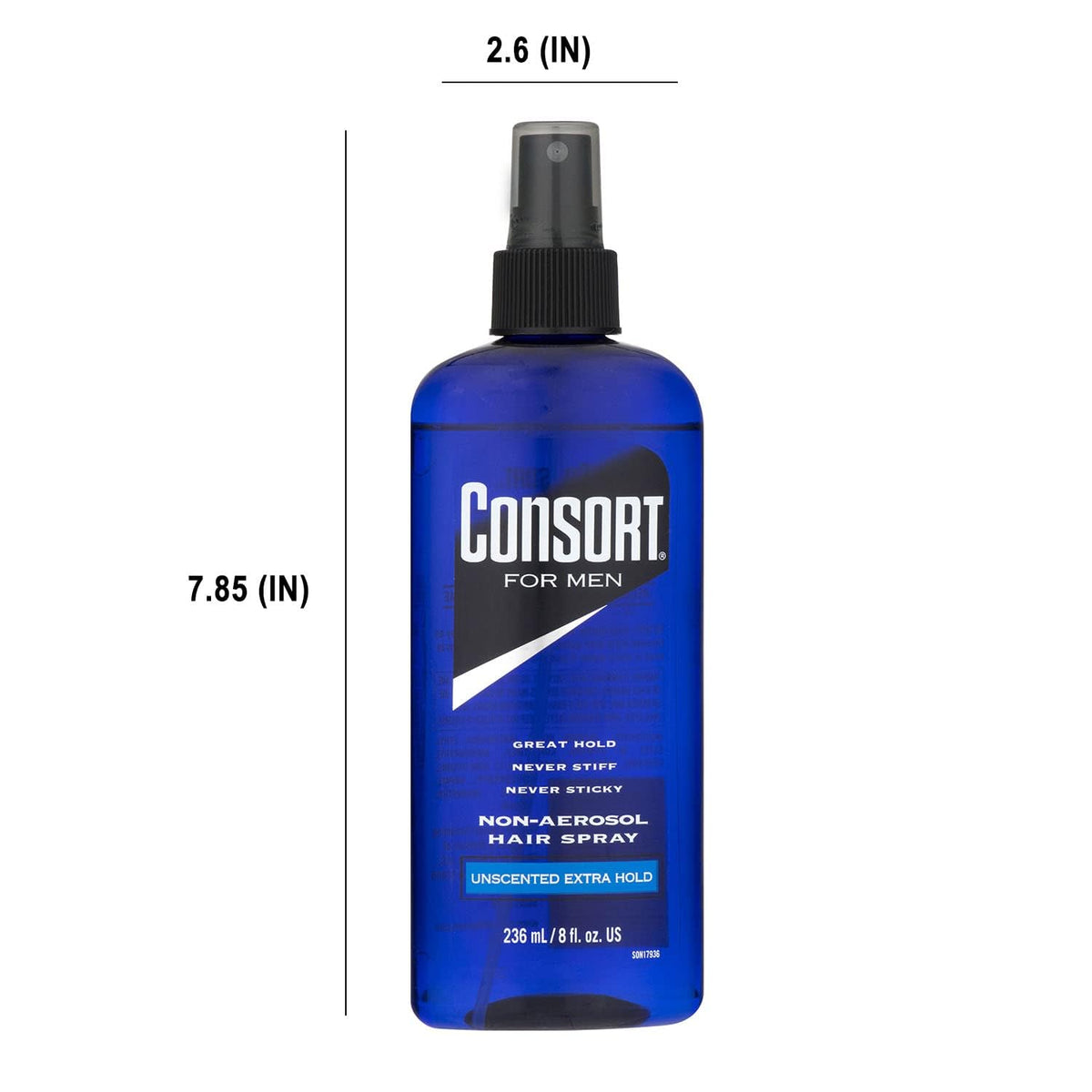 Unscented Hair Spray 8oz Pump 3 Pack U924