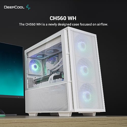 High-Airflow Mid-Tower ATX PC Case with Tempered Glass Side Panel P318