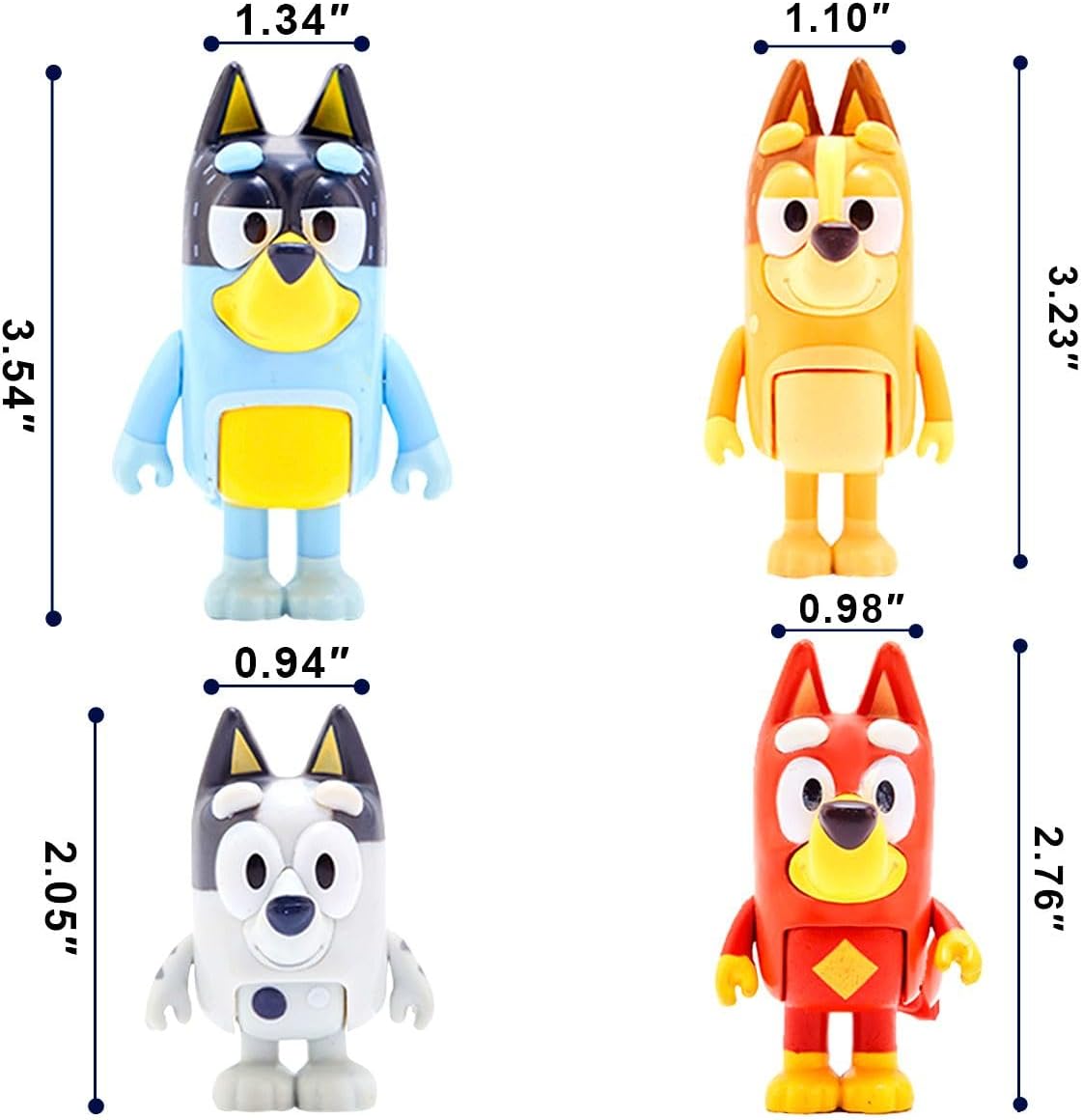 Bluey Toys 12-Pack 2-3.5 Inch Action Figurines Set E2741
