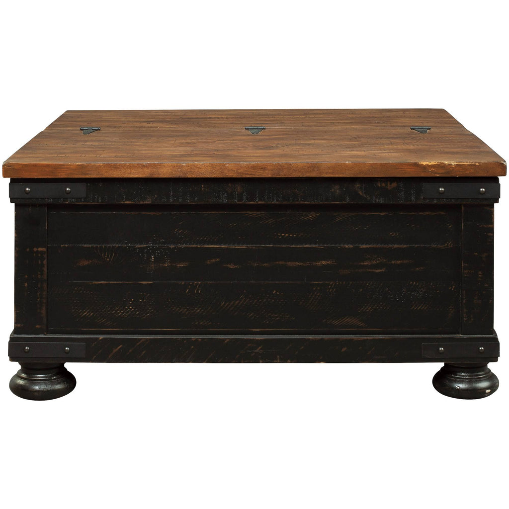 Black/Brown Coffee Table with Lift Top Q8523
