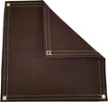 Brown Polyester Canvas Tarp 10 Ft. X 18 Ft. 14.5 Oz. C892