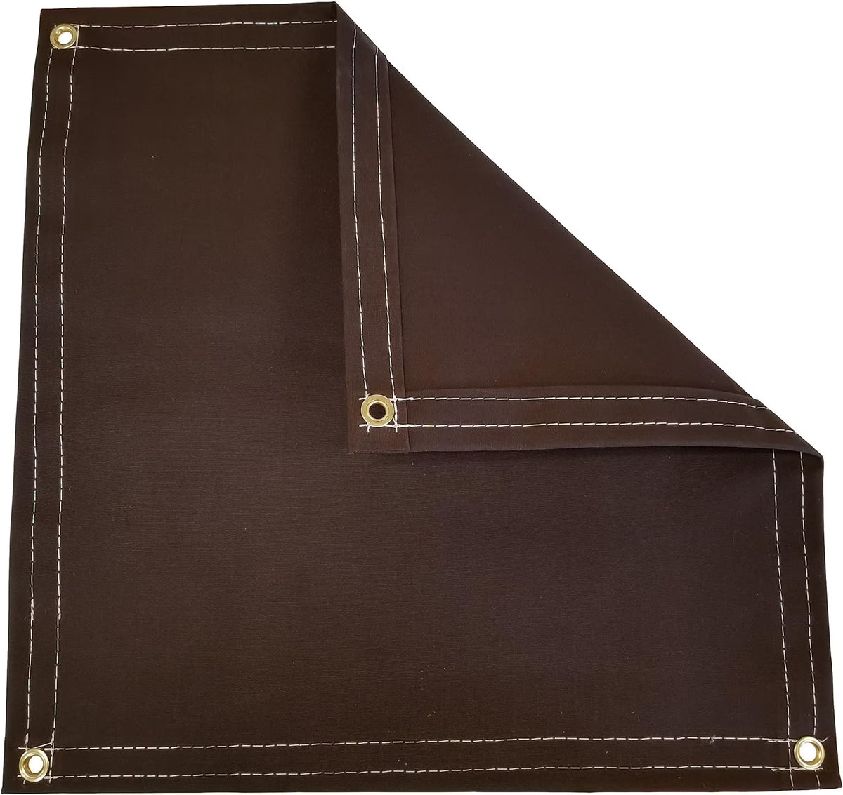 Brown Polyester Canvas Tarp 10 Ft. X 18 Ft. 14.5 Oz. C892