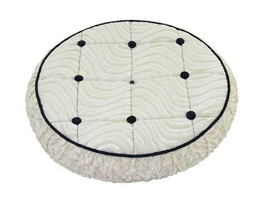 White Velour Lowrider Bike Spare Tire Cover H509878