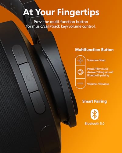 Wireless Over-Ear Bluetooth Headphones with Noise Canceling B6844