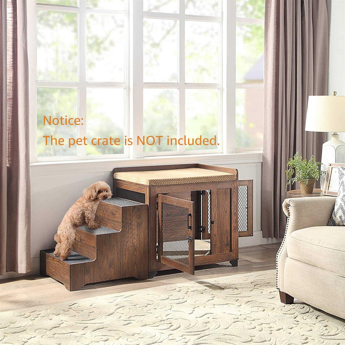 Rustic Stairs for Small Dogs and Cats Q2484