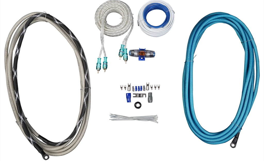 Marine Boat Speakers with Amp and Wire Kit X1431