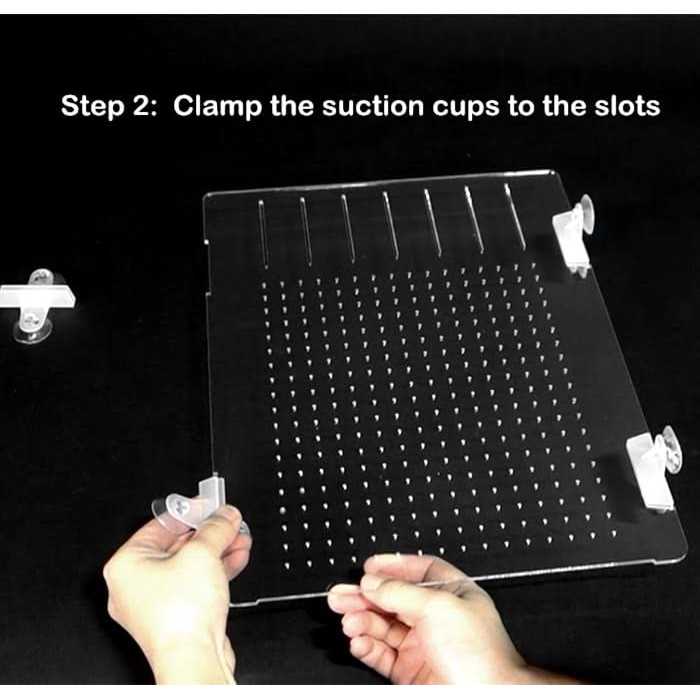 Acrylic Aquarium Divider Kit with Suction Cups L7436