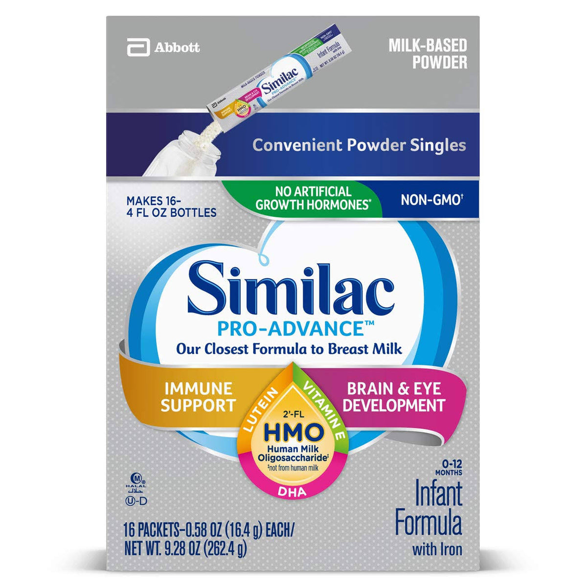 Non-GMO Infant Formula with Iron Powder Stickpacks B7167