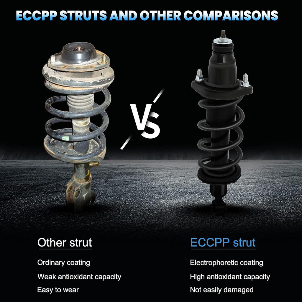 Complete Strut Assembly Shock Absorber 2pcs Rear Pair Z186