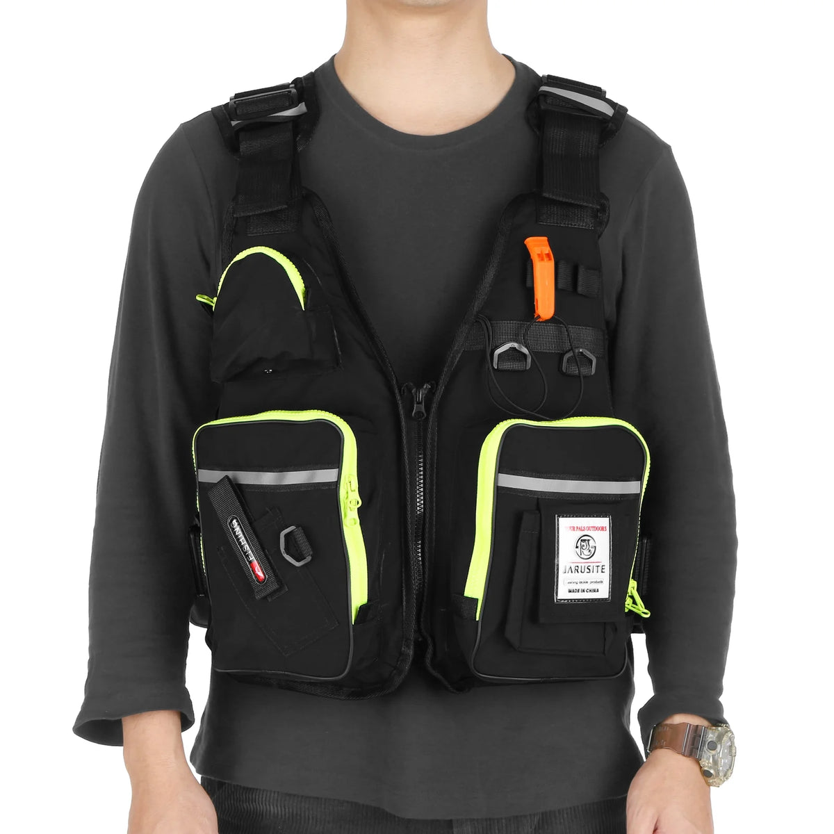 Fly Fishing Jacket Vest with Water Bottle Holder Y329158