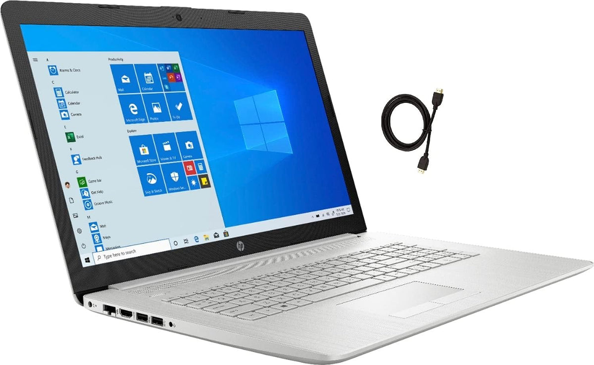 HP 17.3 FHD IPS Laptop, AMD Ryzen 5 5500U, 8GB RAM, 256GB PCIe SSD, Silver R30954