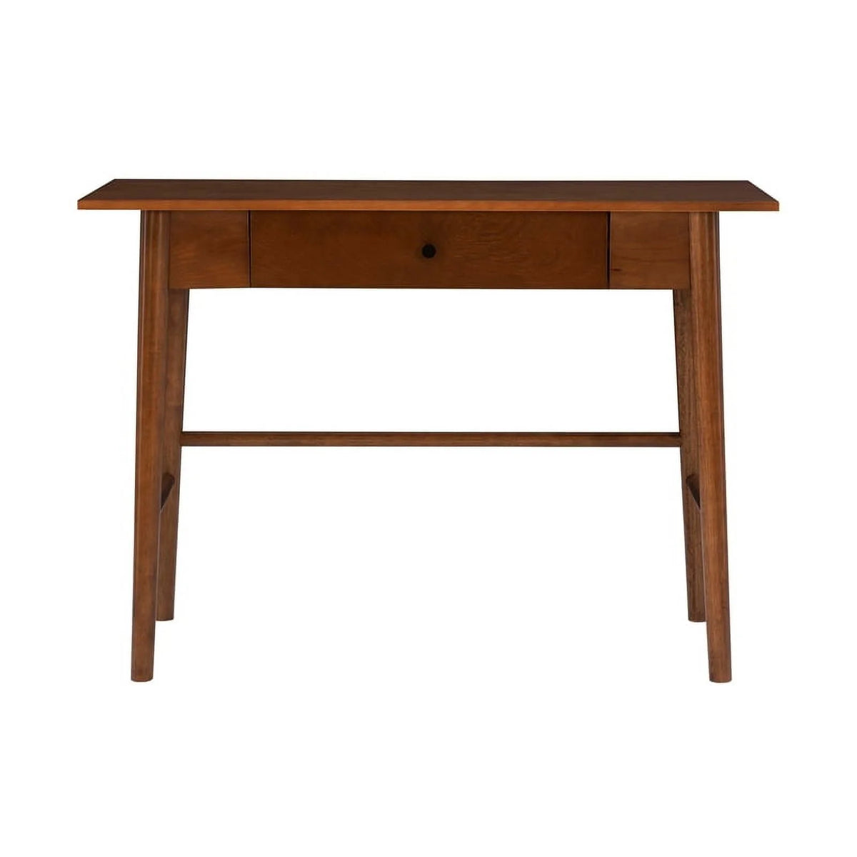 Mid-Century Wood/Metal Office Desk in Walnut Brown Y971000