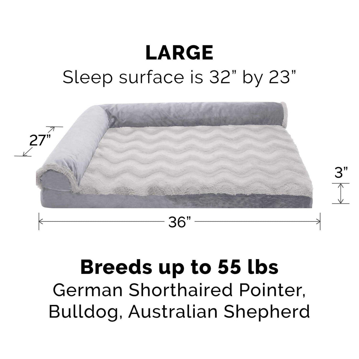 Velvet Chaise Lounge Dog Bed P3005