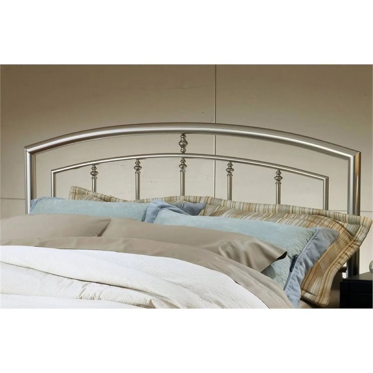 Full Queen Spindle Headboard in Matte Nickel U19377