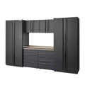 7-Piece Heavy Duty Welded Steel Garage Storage System in Black I70734
