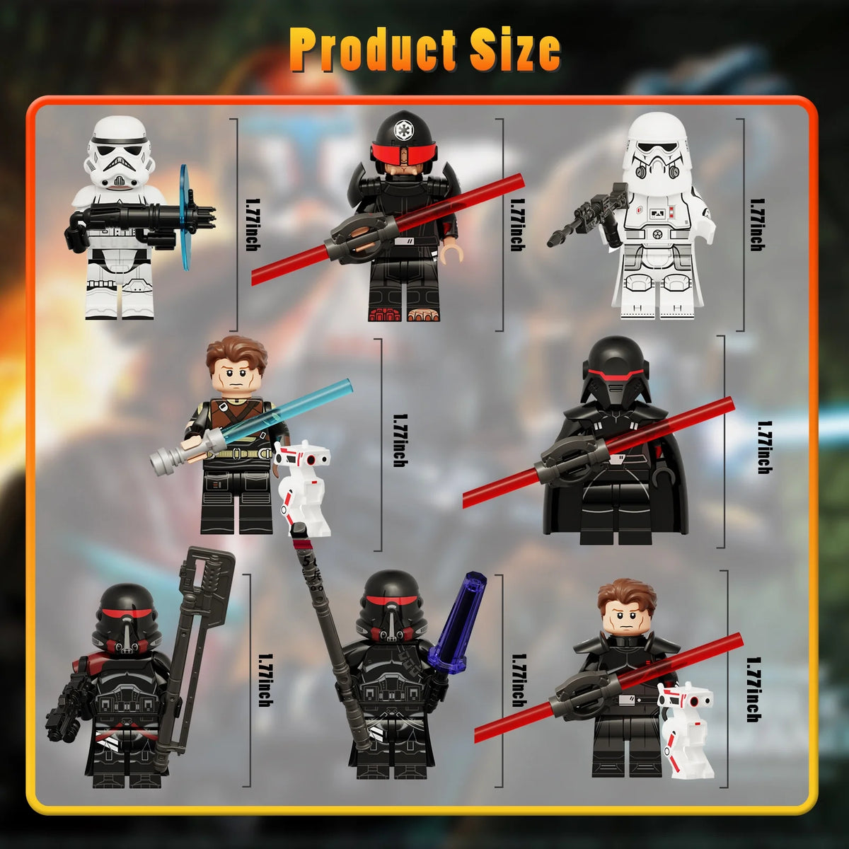 8 Pcs Clone Wars Action Figures Building Blocks Toys Sets A71206