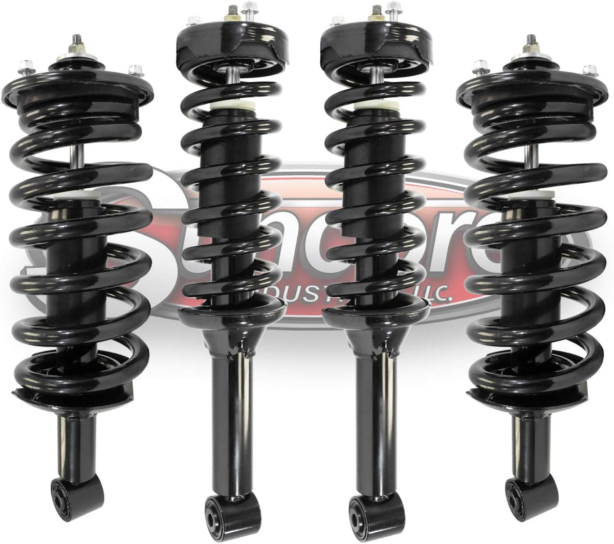 Front & Rear Air Ride Suspension Struts Conversion Kit Replacement for 2006-2013 Land Rover Range Rover Sport Q68107