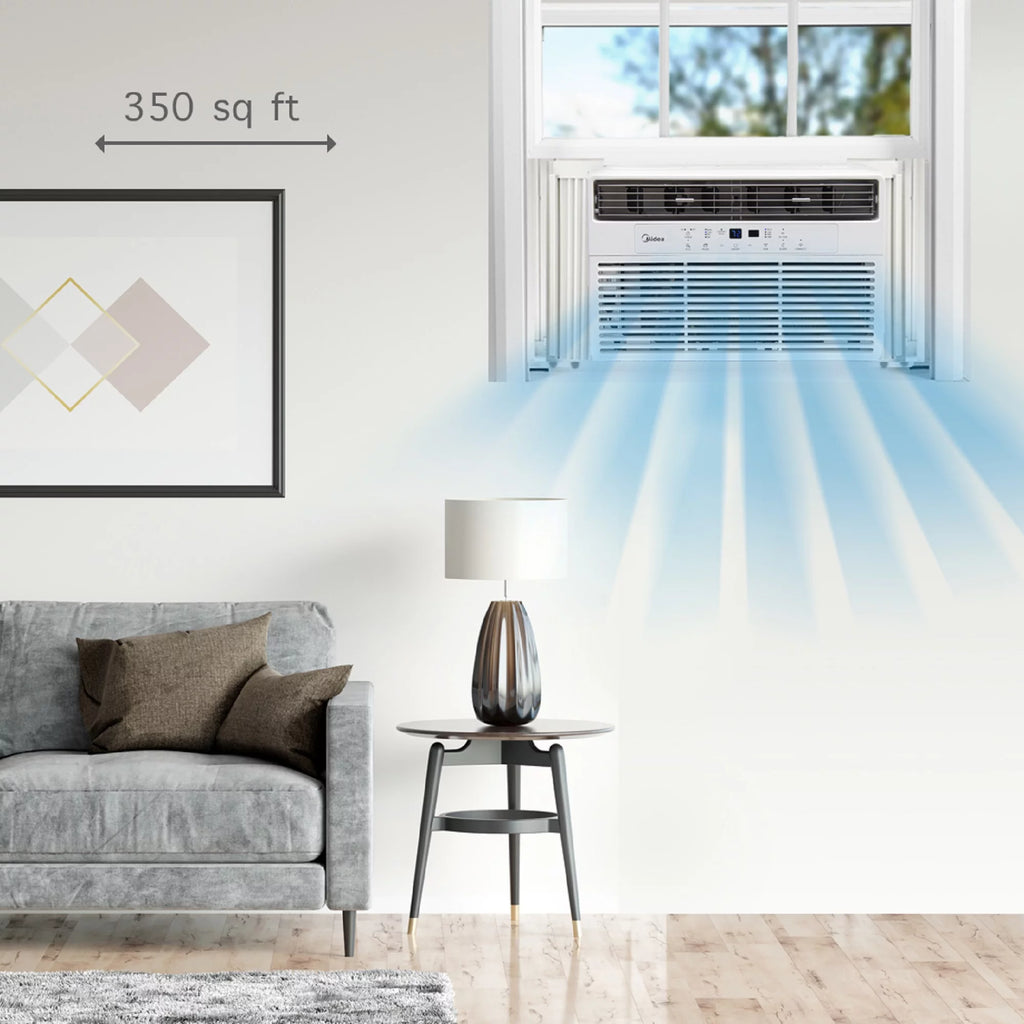 8,000 BTU 115V Smart Window Air Conditioner with Remote R300