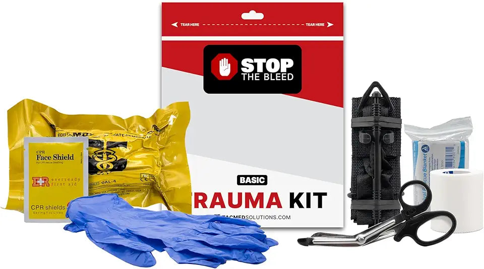 Basic Bleeding Control Kit with Tourniquet and Bandage L423