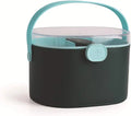 Green Portable Medicine Lock Box with Handle E57538