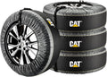 4 Piece Wheel Bags for Winter, Fits Tires 22 inches to 31 inches Black P189946